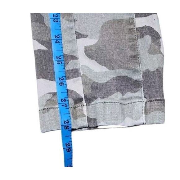 J Crew Pants Women's 28T Green Camo Green Straight Cargo Cropped - Picture 4 of 9